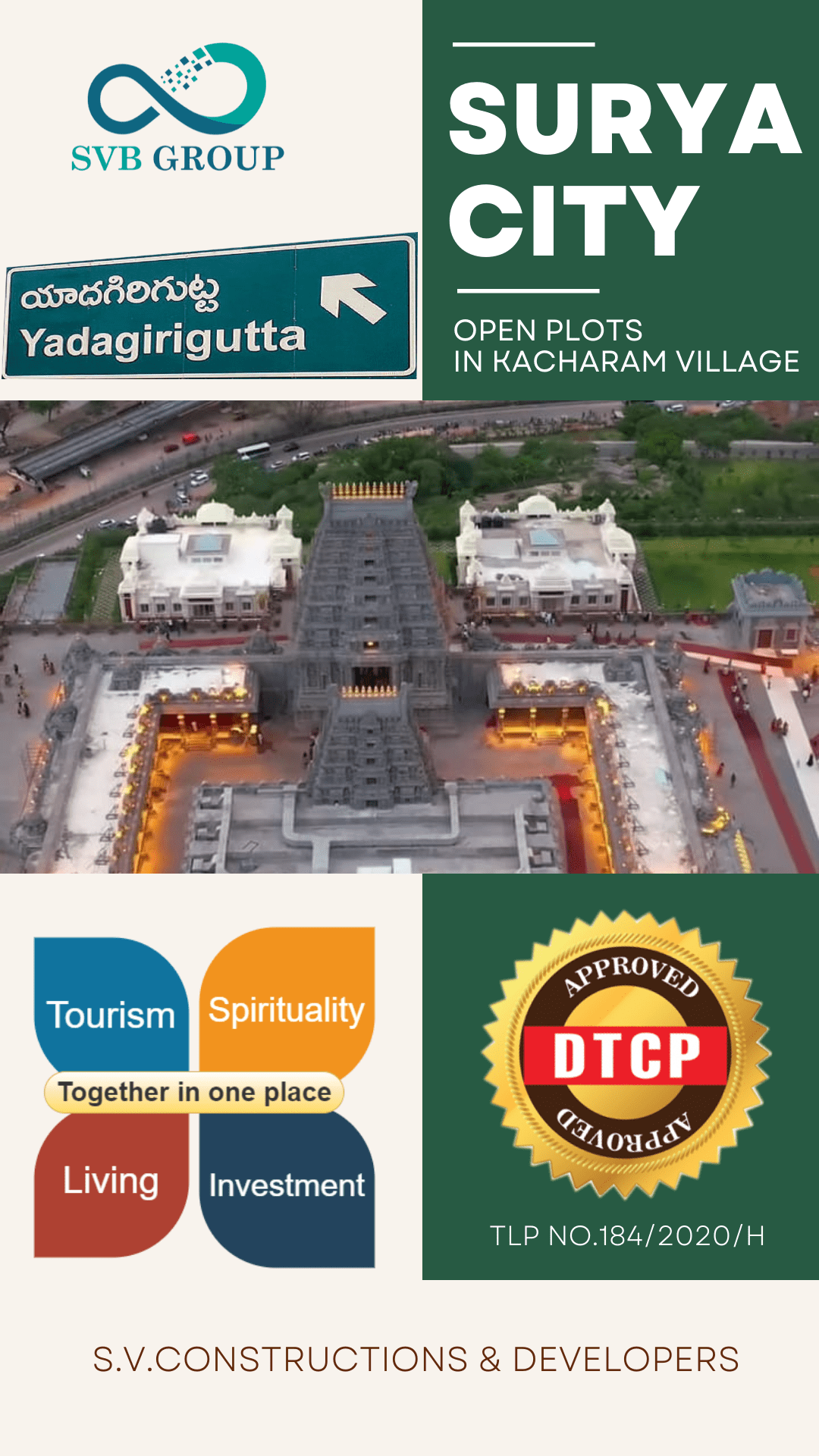 DTCP Approved Open Plots In Yadagirigutta
