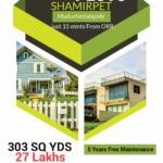 Farm plots at Shamirpet