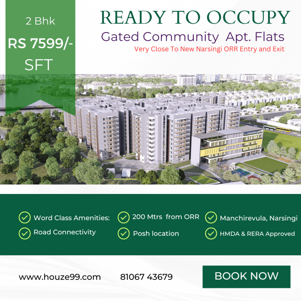 Ready to Occupy Apartments at Manchirevula